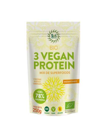 3 Vegan Proteina Bio 250g Sol Natural 3 Vegan Proteina Bio 250g Sol Natural